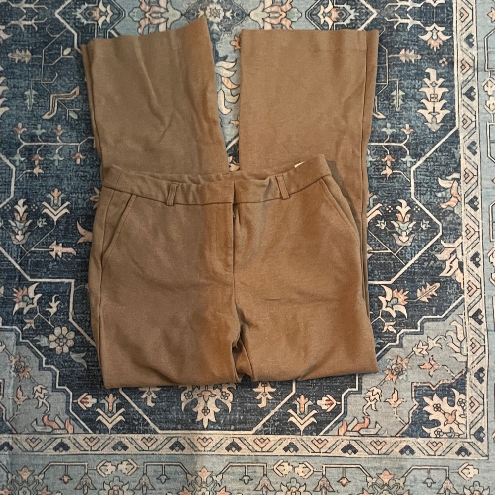 Anne Klein Tan Straight Leg Women's Pants